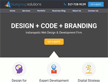 Tablet Screenshot of bluegroupsolutions.com